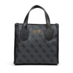 WOMAN'S HANDBAG GRAY GUESS SILVANA MINI TOTE