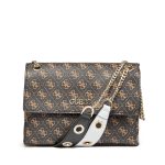 Guess Washington Flap Over Crossbody Brown
