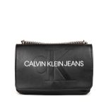 HANDBAG CALVIN KLEIN JEANS Convertible Flap (Black)