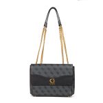 Guess NELL LOGO XBODY FLAP - Handbags BLACK