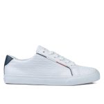 TOMMY HILFIGER Women's White & Navy Sneakers
