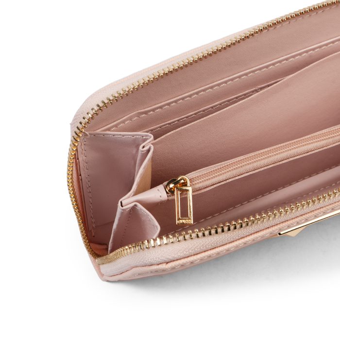 ⁦Guess Large Zip-Around Wallet Pink⁩ - الصورة ⁦3⁩