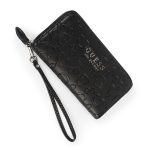 Guess Laurel Large Zip-Around Wallet Black