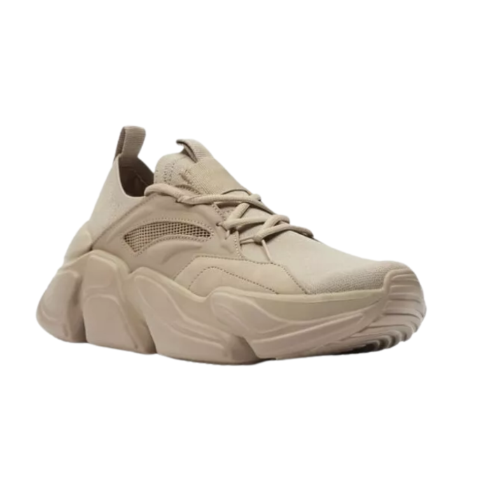 101899-COFFE-2 Zara Men's Sand Brown Super Light Running Trainers - Image 2