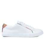Tommy Hilfiger Twonelia Women’s Sneakers – Clean Look, Iconic Style-WHT-COF