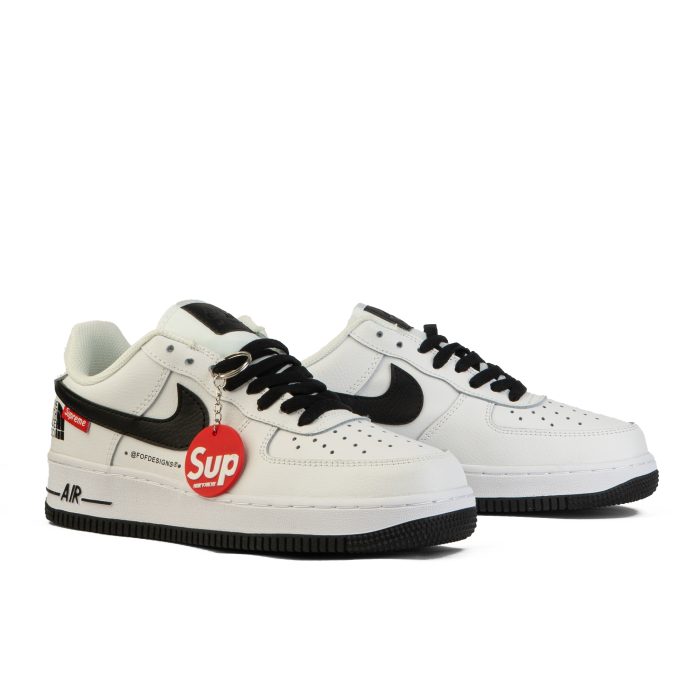 103140 -2 NIKE AIR FORCE SUPREME x THE NORTH FACE-WHT - Image 2